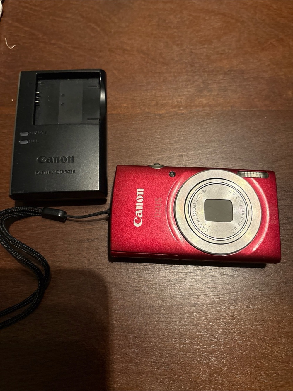 Canon IXUS 185 Digital Compact Camera Working w/ 8x Zoom Lens